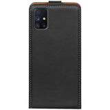 Samsung Galaxy M51 Flip Klapphülle in Schwarz mit Kartenfächern