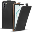 Samsung Galaxy Note 10 Flip Klapphülle in Schwarz mit Kartenfächern