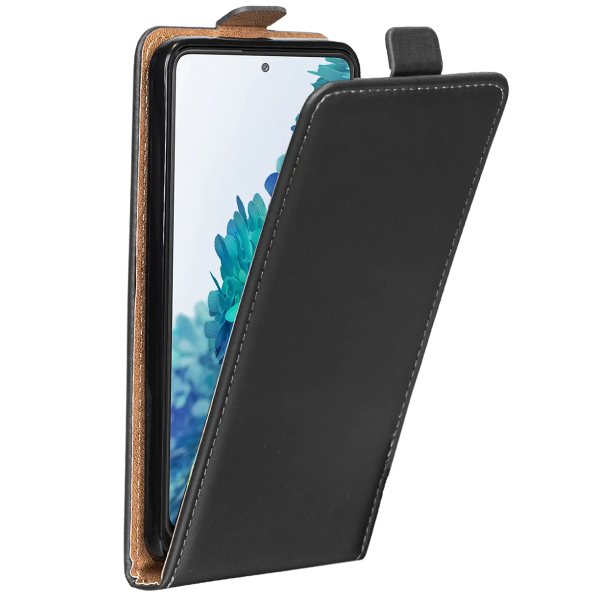 Samsung Galaxy S20 FE Flip Klapphülle in Schwarz mit Kartenfächern