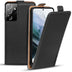 Samsung Galaxy S21 Ultra Flip Klapphülle in Schwarz mit Kartenfächern