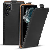 Samsung Galaxy S22 Ultra Flip Klapphülle in Schwarz mit Kartenfächern
