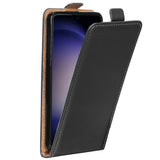 Samsung Galaxy S23 Ultra Flip Klapphülle in Schwarz mit Kartenfächern