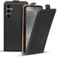 Samsung Galaxy S24 Plus Flip Klapphülle in Schwarz mit Kartenfächern