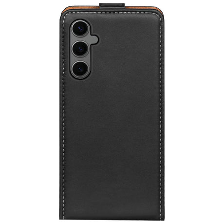 Samsung Galaxy S24 Plus Flip Klapphülle in Schwarz mit Kartenfächern