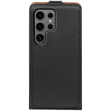 Samsung Galaxy S24 Ultra Flip Klapphülle in Schwarz mit Kartenfächern