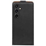 Samsung Galaxy S25 Flip Klapphülle in Schwarz mit Kartenfächern