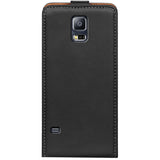 Samsung Galaxy S5 / S5 Neo Flip Klapphülle in Schwarz mit Kartenfächern