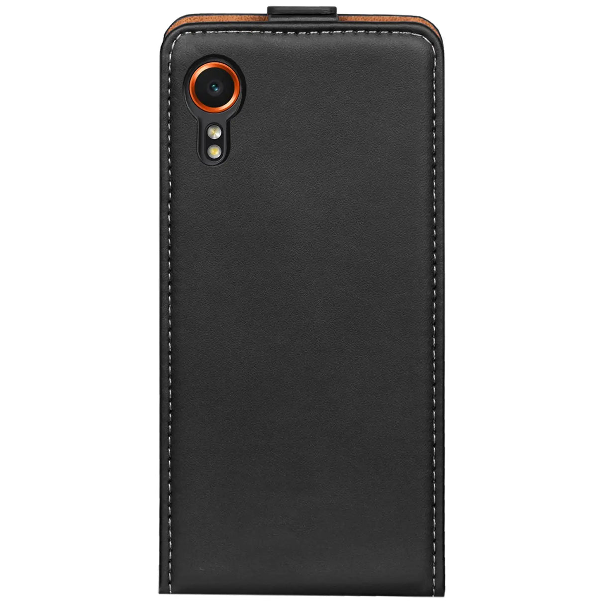 Samsung Galaxy XCover 7 Flip Klapphülle in Schwarz mit Kartenfächern