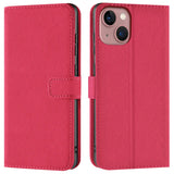 iPhone 13 Mini Klapphülle in Pink mit Kartenfächern und Schutz
