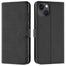 iPhone 13 Mini Klapphülle in Schwarz mit Kartenfächern und Schutz