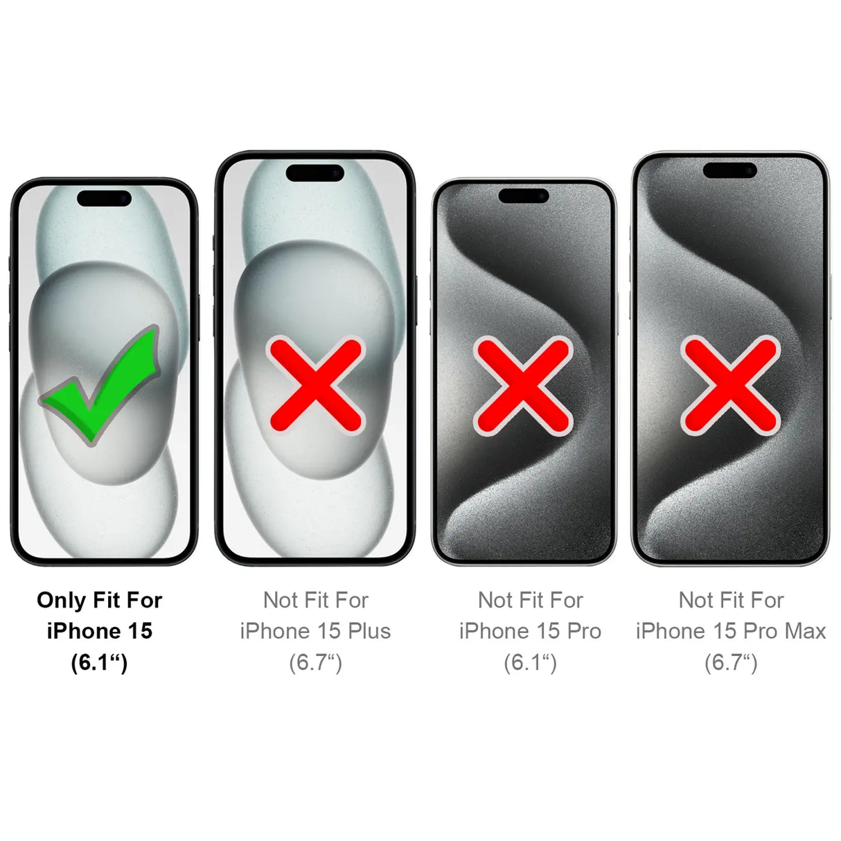 iPhone 15 Klapphülle in Rot mit Kartenfächern und Schutz