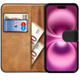 iPhone 16 Klapphülle in Schwarz mit Kartenfächern und Schutz
