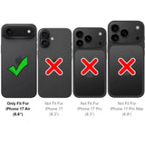 Apple iPhone 17 Air Klapphülle in Grün mit Kartenfächern und Schutz