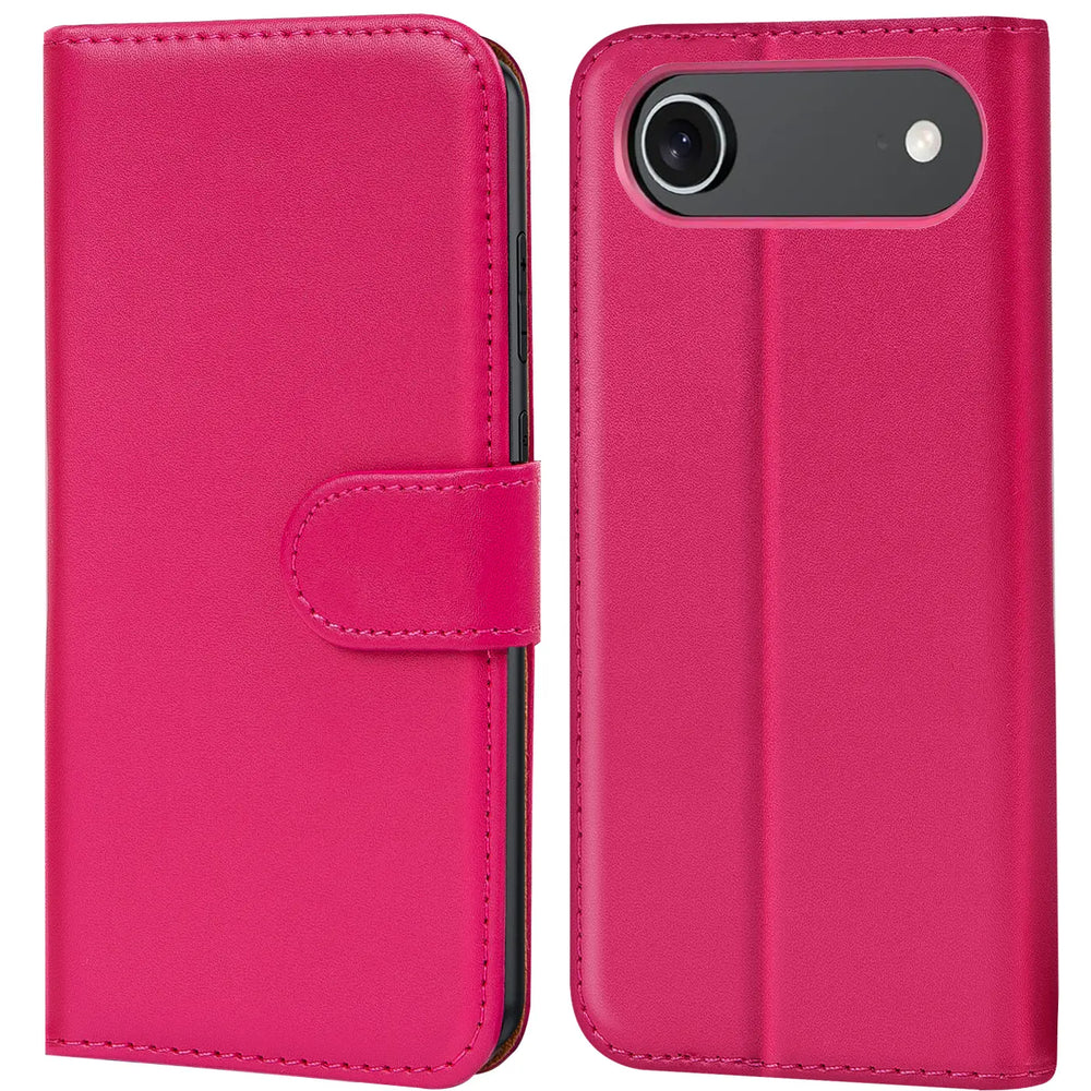 Apple iPhone 17 Air Klapphülle in Pink mit Kartenfächern und Schutz