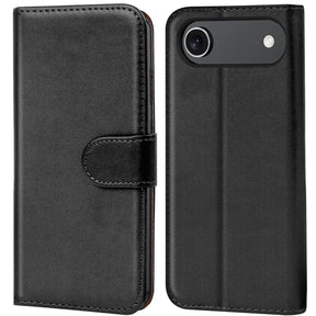 Apple iPhone 17 Air Klapphülle in Schwarz mit Kartenfächern und Schutz