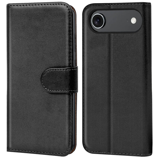 Apple iPhone 17 Air Klapphülle in Schwarz mit Kartenfächern und Schutz