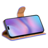 Apple iPhone 17 Klapphülle in Blau mit Kartenfächern und Schutz