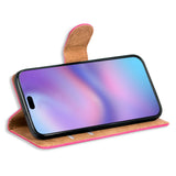 Apple iPhone 17 Klapphülle in Pink mit Kartenfächern und Schutz