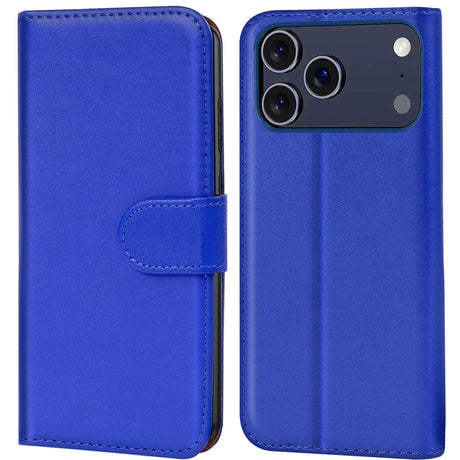 Apple iPhone 17 Pro Klapphülle in Blau mit Kartenfächern und Schutz