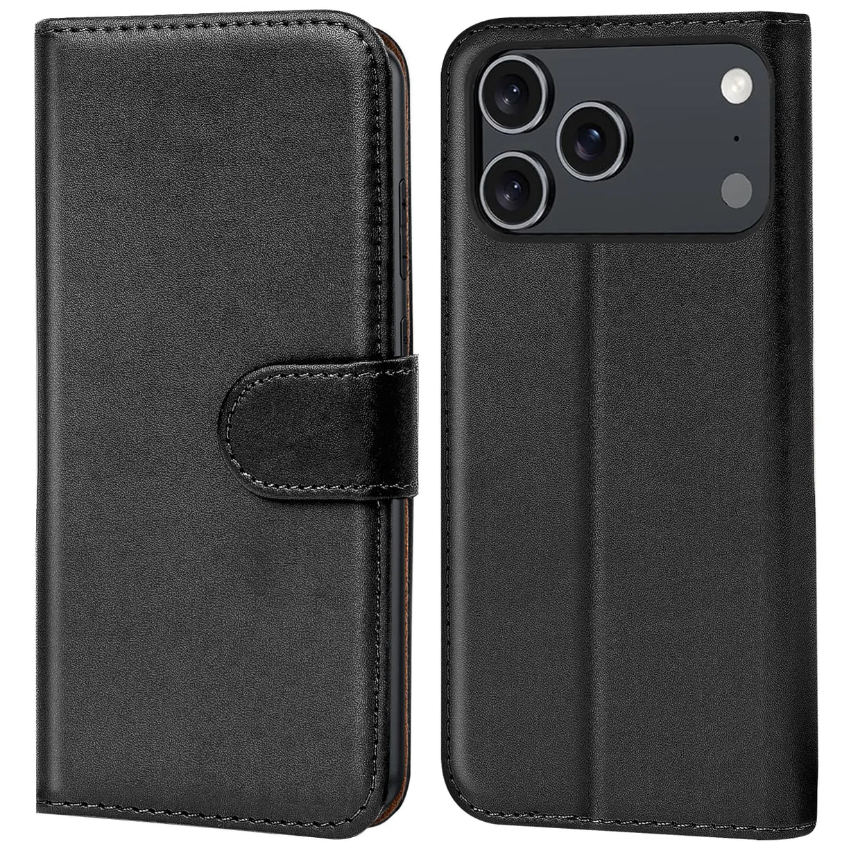 Apple iPhone 17 Pro Klapphülle in Schwarz mit Kartenfächern und Schutz