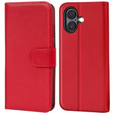 Apple iPhone 17 Klapphülle in Rot mit Kartenfächern und Schutz