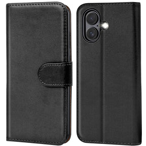 Apple iPhone 17 Klapphülle in Schwarz mit Kartenfächern und Schutz