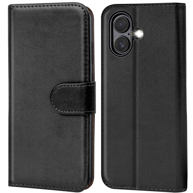 Apple iPhone 17 Klapphülle in Schwarz mit Kartenfächern und Schutz