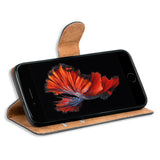 iPhone 6s Plus / 6 Plus Klapphülle in Schwarz mit Kartenfächern und Schutz
