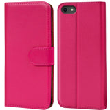 iPhone 7 / 8 / SE 2 / SE 3 Klapphülle in Pink mit Kartenfächern und Schutz