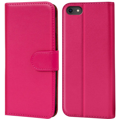 iPhone 7 / 8 / SE 2 / SE 3 Klapphülle in Pink mit Kartenfächern und Schutz