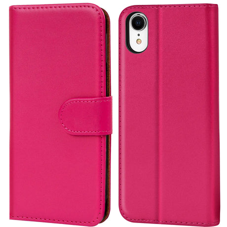 iPhone XR Klapphülle in Pink mit Kartenfächern und Schutz