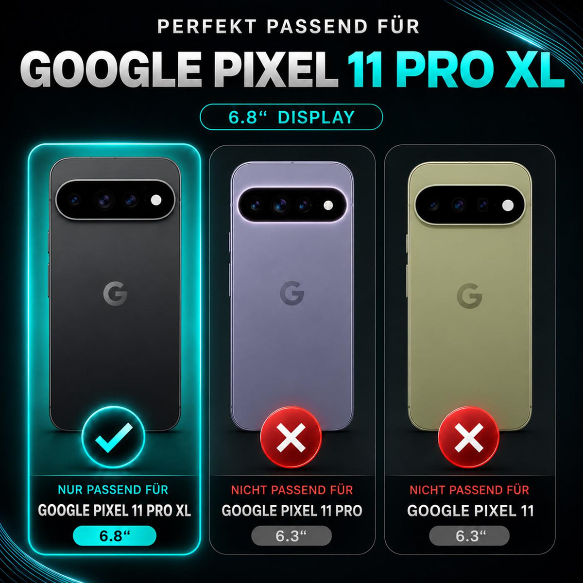 Google Pixel 11 Pro XL - Klapphülle mit Kartenfächern Pink