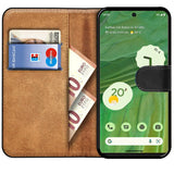 Google Pixel 7 Klapphülle in Schwarz mit Kartenfächern und Schutz