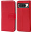Google Pixel 8 Pro Klapphülle in Rot mit Kartenfächern und Schutz