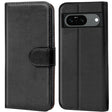 Google Pixel 8 Klapphülle in Schwarz mit Kartenfächern und Schutz