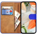 Google Pixel 9 Klapphülle in Blau mit Kartenfächern und Schutz