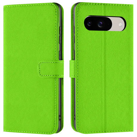 Google Pixel 9 Klapphülle in Grün mit Kartenfächern und Schutz