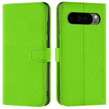 Google Pixel 9 Pro Klapphülle in Grün mit Kartenfächern und Schutz