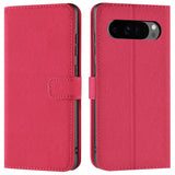 Google Pixel 9 Pro Klapphülle in Pink mit Kartenfächern und Schutz