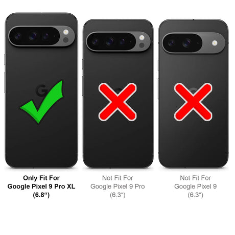 Google Pixel 9 Pro XL Klapphülle in Rot mit Kartenfächern und Schutz