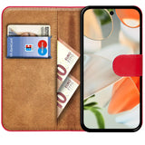 Google Pixel 9 Klapphülle in Rot mit Kartenfächern und Schutz