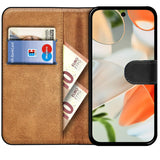 Google Pixel 9 Klapphülle in Schwarz mit Kartenfächern und Schutz