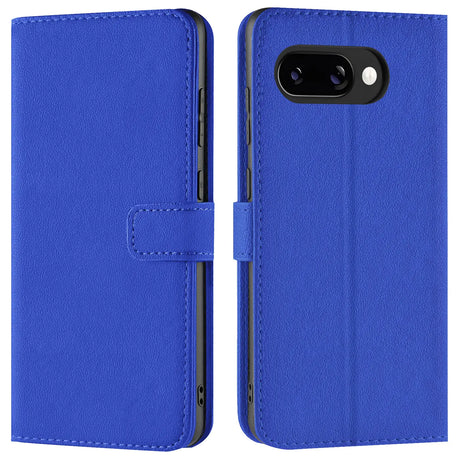 Google Pixel 9a Klapphülle in Blau mit Kartenfächern und Schutz