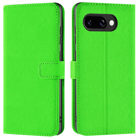 Google Pixel 9a Klapphülle in Grün mit Kartenfächern und Schutz
