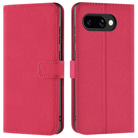 Google Pixel 9a Klapphülle in Pink mit Kartenfächern und Schutz