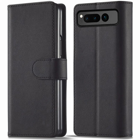 Google Pixel Fold Klapphülle in Schwarz mit Kartenfächern und Schutz