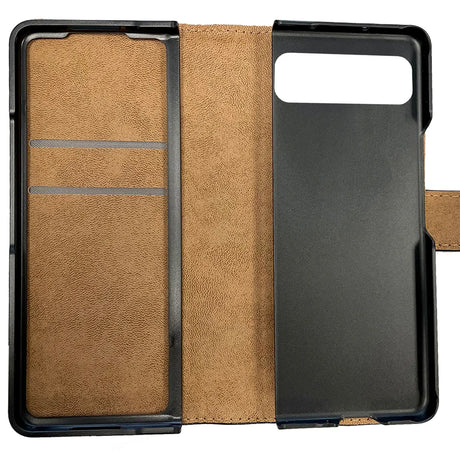 Google Pixel Fold Klapphülle in Schwarz mit Kartenfächern und Schutz