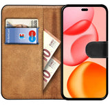 Honor 400 Pro Klapphülle in Schwarz mit Kartenfächern und Schutz