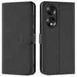 Honor 70 Klapphülle in Schwarz mit Kartenfächern und Schutz