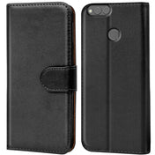 Honor 7X Klapphülle in Schwarz mit Kartenfächern und Schutz